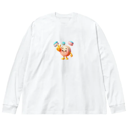 かわいいマカロンちゃん Big Long Sleeve T-Shirt