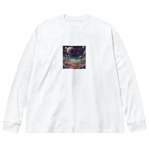 多分火星の景色はこんな感じ🪐 Big Long Sleeve T-Shirt