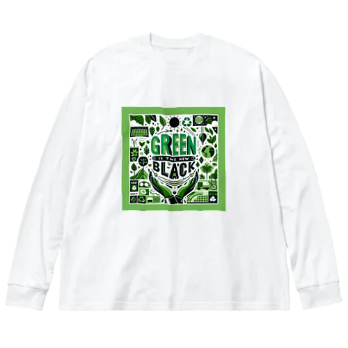 Green is the New Black ビッグシルエットロングスリーブTシャツ