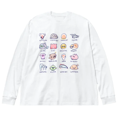 深海魚オールスター Big Long Sleeve T-Shirt