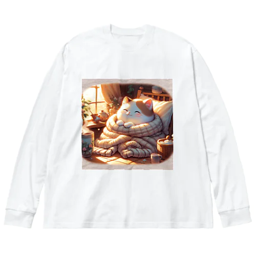 ほのぼのな猫 Big Long Sleeve T-Shirt