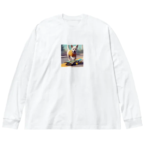 スケボーに乗っちゃう Big Long Sleeve T-Shirt