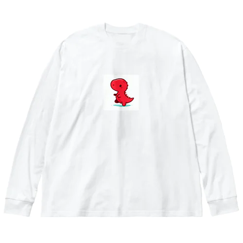 癒しのレッドザウルス Big Long Sleeve T-Shirt