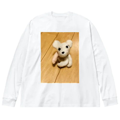 羊毛フェルトのくま Big Long Sleeve T-Shirt