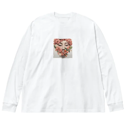 鼻には花を ビッグシルエットロングスリーブTシャツ