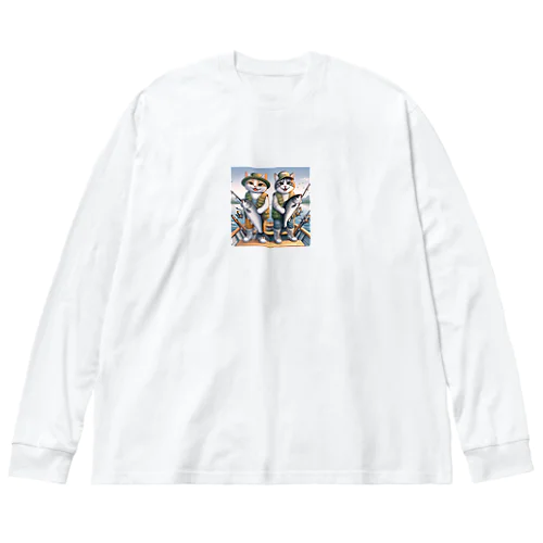 nekofishing仲良し Big Long Sleeve T-Shirt