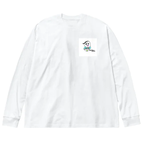 ラーメンを食べるHachikajiri nozomi ビッグシルエットロングスリーブTシャツ