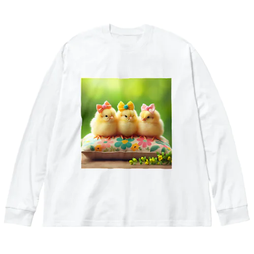 ひよこ3兄弟 Big Long Sleeve T-Shirt