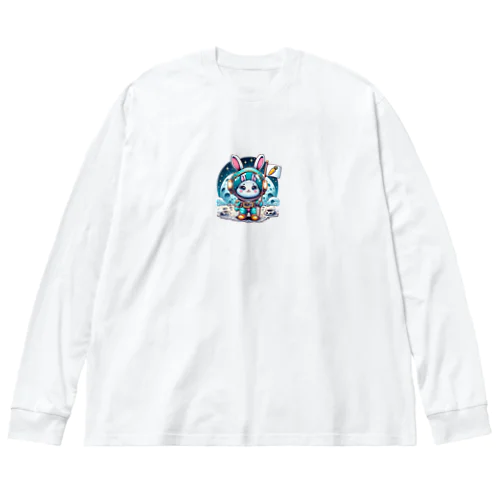 宇宙へ　着陸　うさぴ Big Long Sleeve T-Shirt