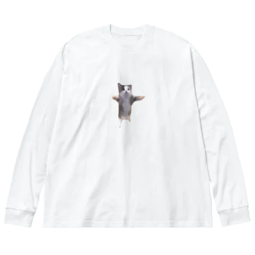 【猫ミーム】Happy Happy Cat Big Long Sleeve T-Shirt