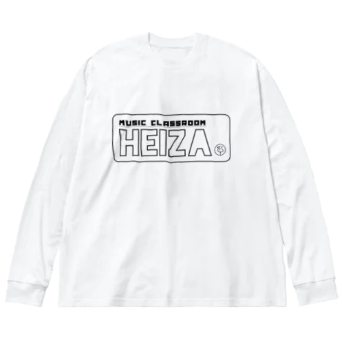 ステッカーデザインHeiza ビッグシルエットロングスリーブTシャツ