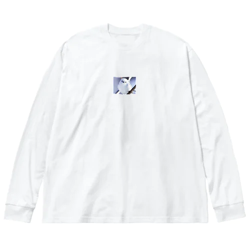 幻のシマエナガ Big Long Sleeve T-Shirt