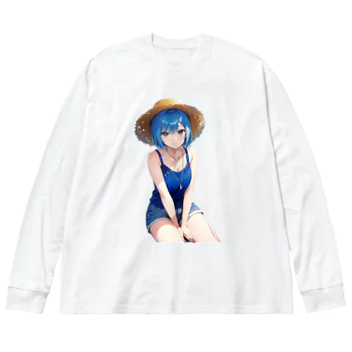 華麗なる青髪美少女 Big Long Sleeve T-Shirt