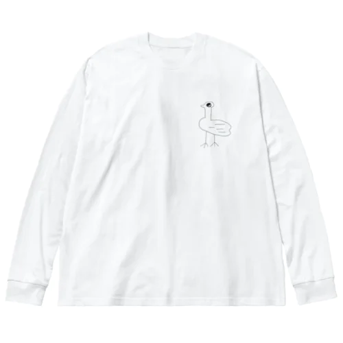 だちょうかも ビッグシルエットロングスリーブTシャツ