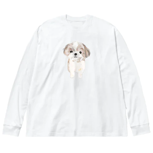 シーズーちゃんおすましポーズ ビッグシルエットロングスリーブTシャツ