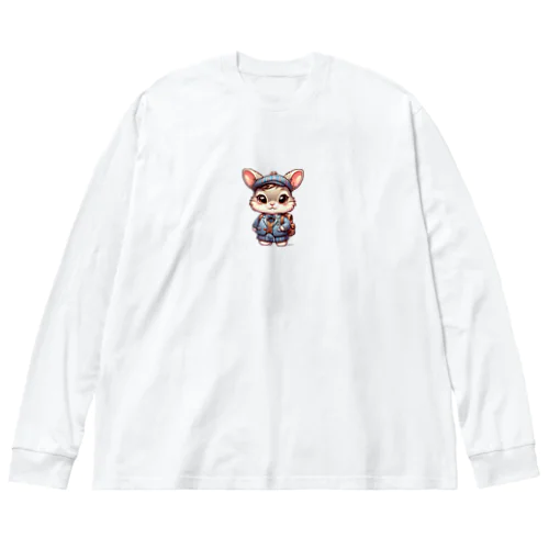 さぁ学校へ行こう　うさぴ Big Long Sleeve T-Shirt