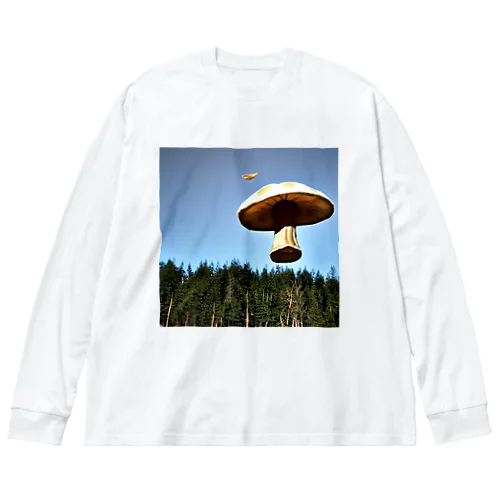 空飛ぶキノコ Big Long Sleeve T-Shirt