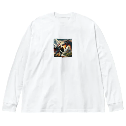 騎士とドラゴン Big Long Sleeve T-Shirt