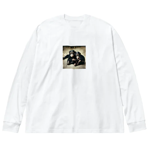 チンパンジーの兄弟 Big Long Sleeve T-Shirt