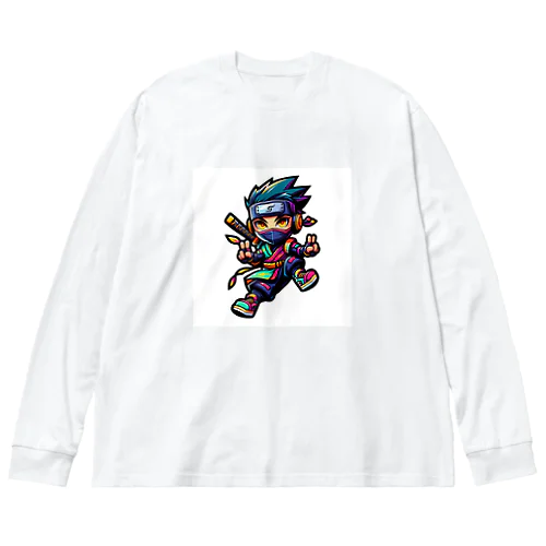 “Digital Ninja” ビッグシルエットロングスリーブTシャツ