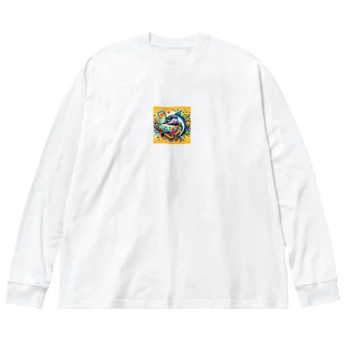 ジャズを奏でるイワシ Big Long Sleeve T-Shirt