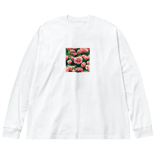 ドット絵のモンテレイカミツレ ビッグシルエットロングスリーブTシャツ