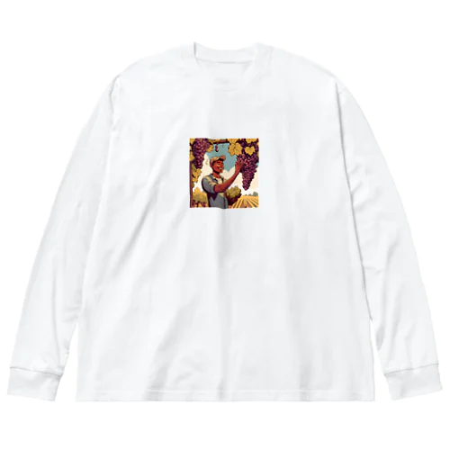 ブドウくん Big Long Sleeve T-Shirt