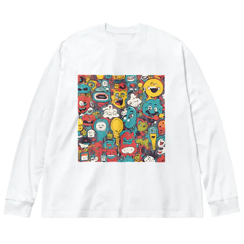 ユーモアやポップなグッズ2 ビッグシルエットロングスリーブTシャツ