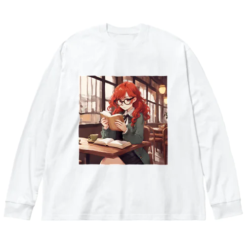 赤毛の読書メガネさん Big Long Sleeve T-Shirt