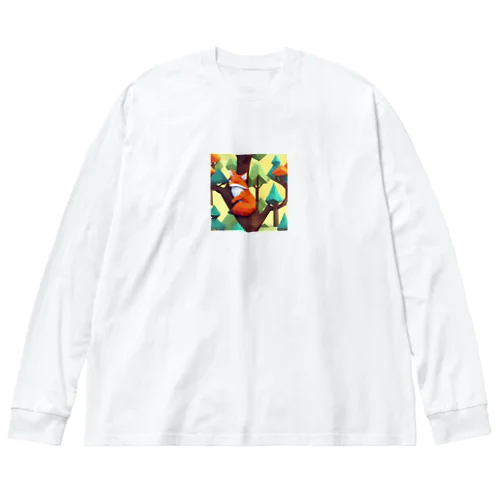 お昼寝きつね Big Long Sleeve T-Shirt