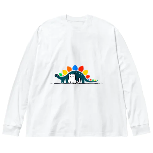 ステゴと猫 Big Long Sleeve T-Shirt