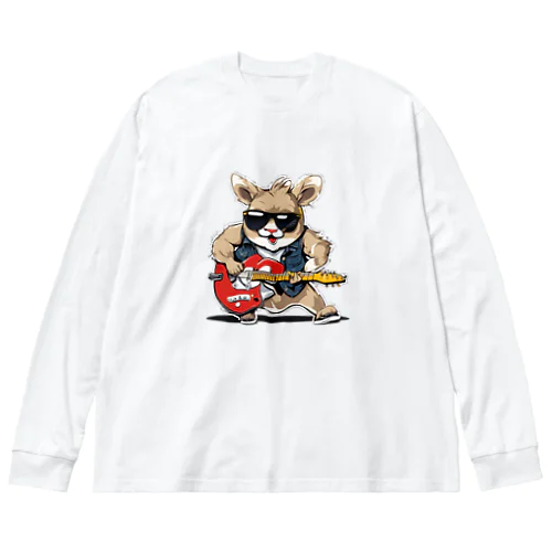 ロックに生きるアニマル Big Long Sleeve T-Shirt