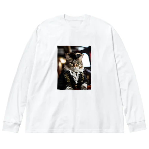 海賊の支配者猫：海の覇者 Big Long Sleeve T-Shirt