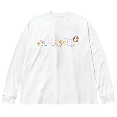 ゆるゆるあにまるず ビッグシルエットロングスリーブTシャツ