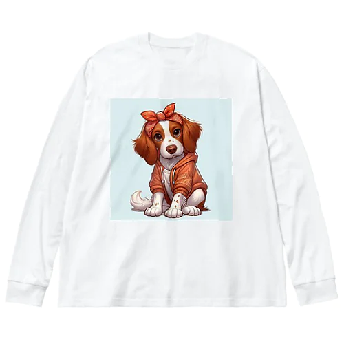 ブリタニースパニエル1  チョコちゃん Big Long Sleeve T-Shirt