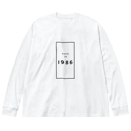 【生年】BORN in 1986 / 1986年生まれ ビッグシルエットロングスリーブTシャツ