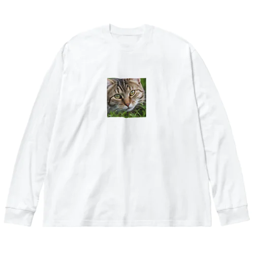 草村の猫 ビッグシルエットロングスリーブTシャツ