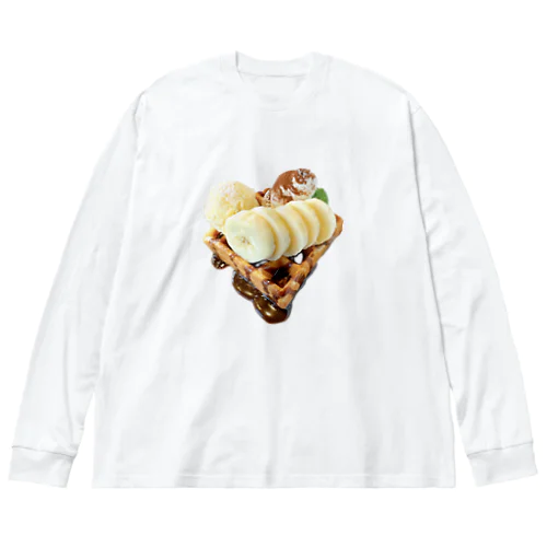 ベルギーバナナチョコワッフル ビッグシルエットロングスリーブTシャツ