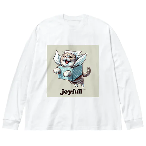 箱ティッシュフォールド Big Long Sleeve T-Shirt