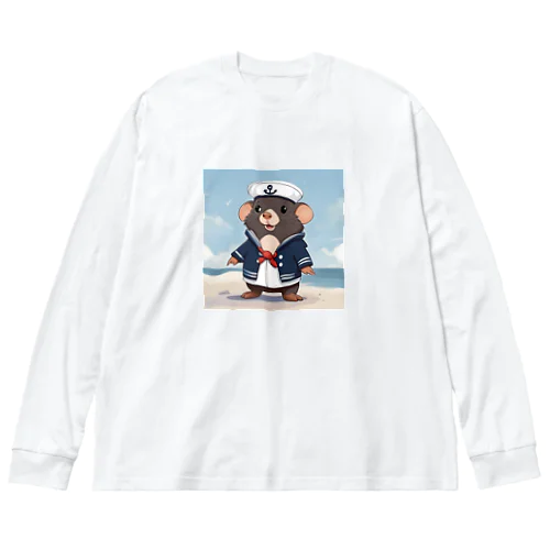 ネズミの水兵 Big Long Sleeve T-Shirt