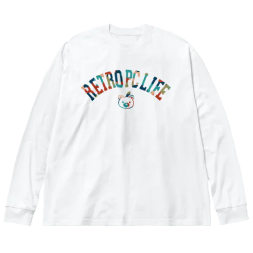 Retro PC Life ビッグシルエットロングスリーブTシャツ（迷彩） ビッグシルエットロングスリーブTシャツ