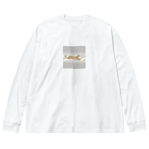 駆ける豹 Big Long Sleeve T-Shirt