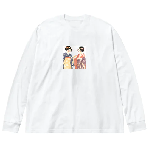 江戸美人 Big Long Sleeve T-Shirt