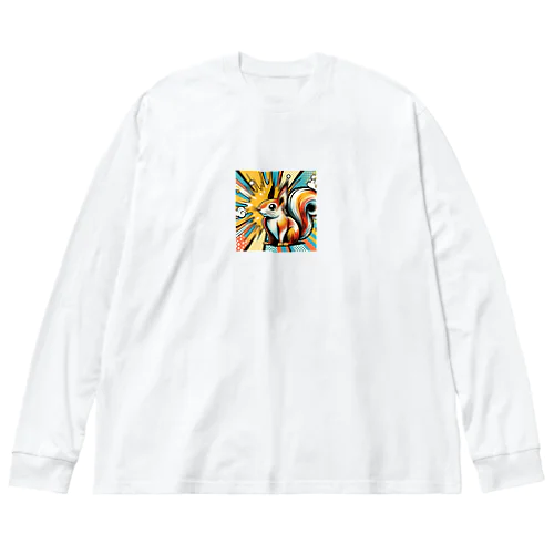 リス ビッグシルエットロングスリーブTシャツ