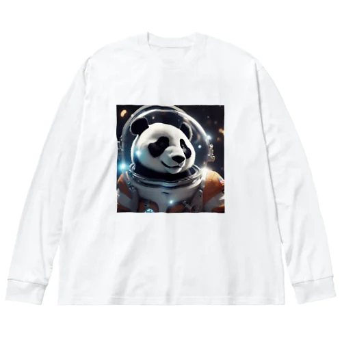 宇宙パンダ ビッグシルエットロングスリーブTシャツ