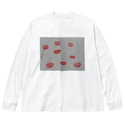 💋キスマーク？ ビッグシルエットロングスリーブTシャツ