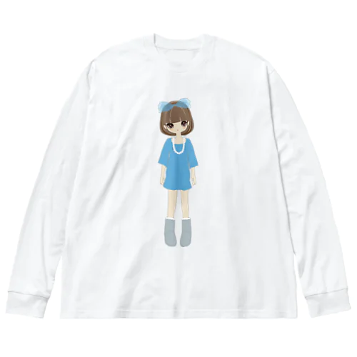 ガール01 ビッグシルエットロングスリーブTシャツ