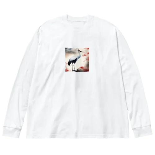 哀愁の鶴 Big Long Sleeve T-Shirt