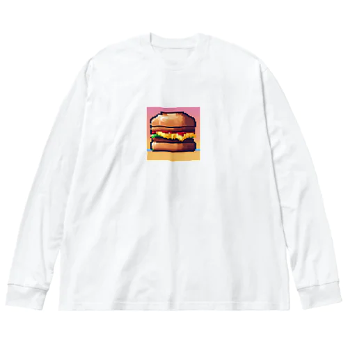 ハンバーガー ビッグシルエットロングスリーブTシャツ