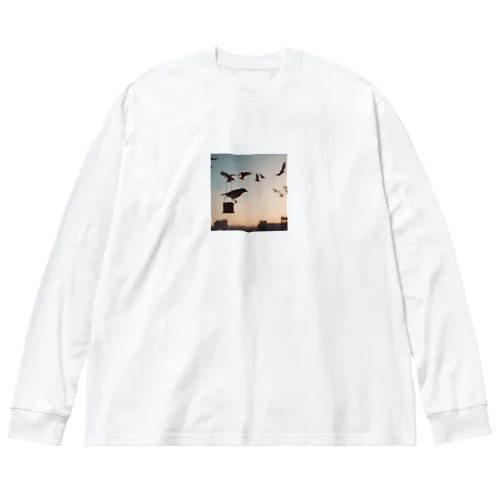 夕方の鳥 Big Long Sleeve T-Shirt